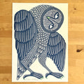 'A Wing and A Prayer' Owl Riso Art Print - Sprouts of Bristol