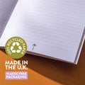 A5 Burgundy Check Notebook - Sprouts of Bristol