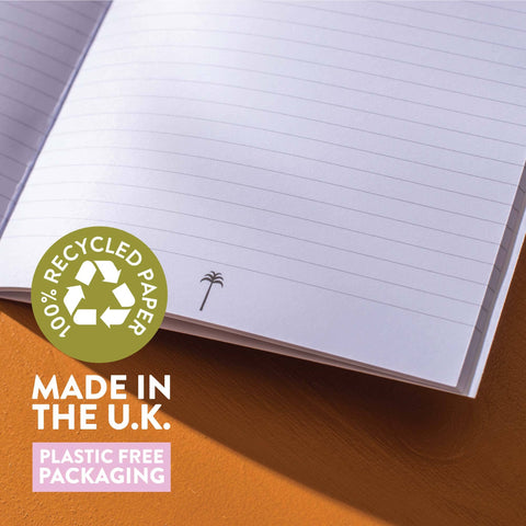 A5 Cobalt Check Notebook - Sprouts of Bristol