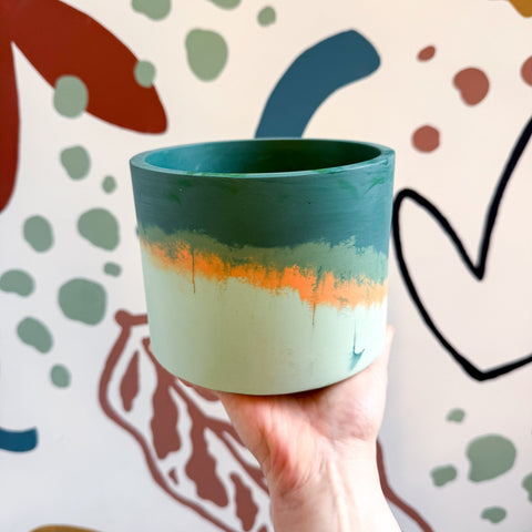 Amazon Green Jesmonite Pot [Beneath the Canopy RHS Collab] - Sprouts of Bristol