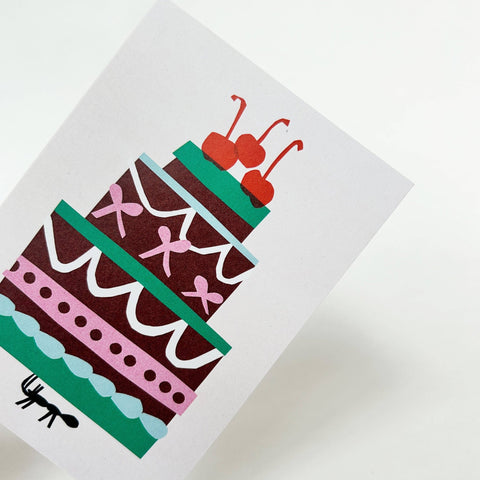 Ant Birthday Cake Greetings Card - Sprouts of Bristol
