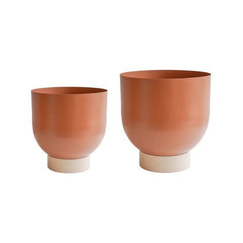Austin Dual Colour Metal Planters - Sprouts of Bristol