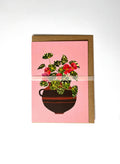Begonia Greetings Card - Sprouts of Bristol