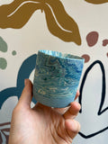 Blue Swirl Jesmonite Mini Pot - Sprouts of Bristol
