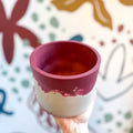 Burgundy Purple and Putty Jesmonite Pot - Sprouts of Bristol