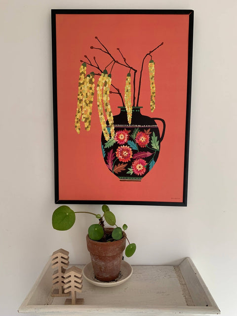 Catkins Art Print A4 - Sprouts of Bristol