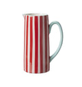 Ceramic Red Stripe Jug Vase - Sprouts of Bristol