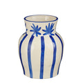 Ceramic Stripe Vase – Blue - Sprouts of Bristol