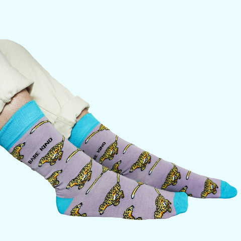 Cheetah Bamboo Socks - Sprouts of Bristol