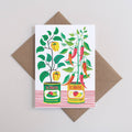 Chilli Peppers | Everyday greetings card | Garden, growing - Sprouts of Bristol
