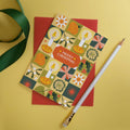 Christmas Chequerboard Candlelight | Christmas card | Christmas 2025 - Sprouts of Bristol
