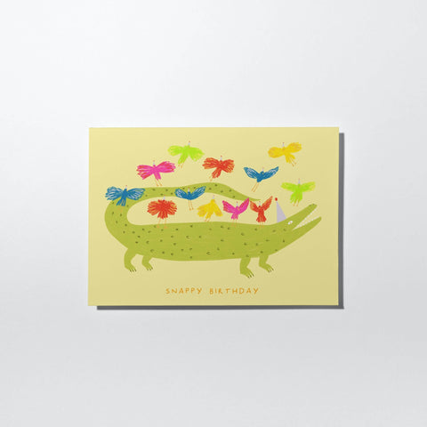 Crocodile Snappy Birthday Card | Animal Kids Birthday Card - Sprouts of Bristol