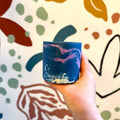 Dark Blue and Strawberry Pink Jesmonite Mini Pot - Sprouts of Bristol