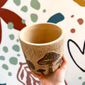 Etched Style Mushroom Fungi Planter in Brown - Sprouts of Bristol