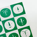 Faces Greetings Card - Sprouts of Bristol