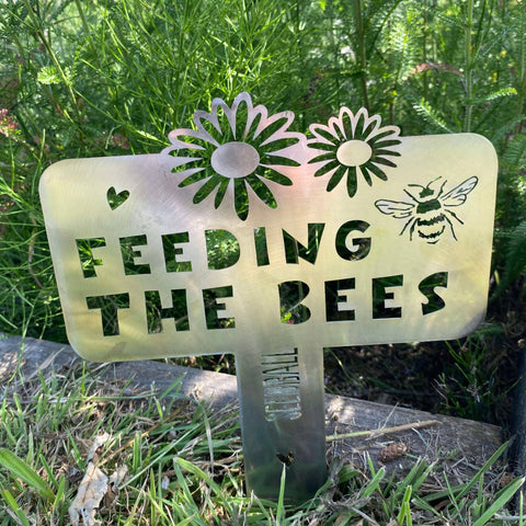 Feeding the Bees Sign - Sprouts of Bristol