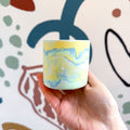 Fresh Water Blue Jesmonite Mini Pot [Beneath the Canopy RHS Collab] - Sprouts of Bristol