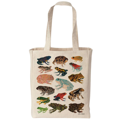 Frogs Canvas Tote Bag - Sprouts of Bristol