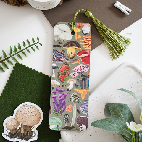 Fungi Bookmark – Illustrated British Mushrooms by Ferne Creative - Sprouts of Bristol