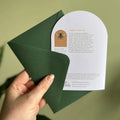 Great Yellow Bumblebee 'Thank you' Arched Greetings Card - Sprouts of Bristol