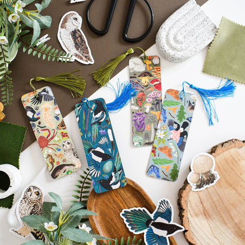 Green British Wildlife Bookmark – Illustrated by Ferne Creative - Sprouts of Bristol
