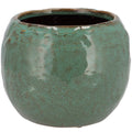 Green Iron Stone Ball Pot - Sprouts of Bristol