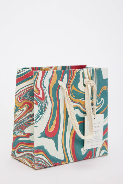 Hand Marbled Gift Bags - Christmas Splendour - Sprouts of Bristol