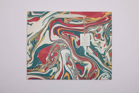 Hand Marbled Gift Bags - Christmas Splendour - Sprouts of Bristol