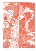 Harmonious Risograph Art Print - Sprouts of Bristol