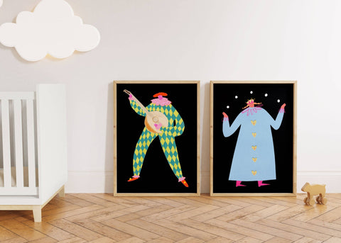 Jacques Circus Art Print | Character | Nursery Wall Decor - Sprouts of Bristol