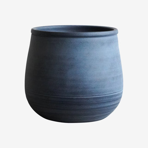 Kew Handthrown Planter in Azurite Grey - Sprouts of Bristol