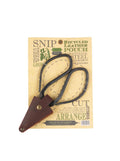 Large Scissors in Recycled Leather Pouch - Sprouts of Bristol