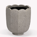 Lidstone Scallop Plant Pot in Grey - Sprouts of Bristol