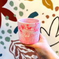 Light Pink and Neon Pink Jesmonite Mini Pot - Sprouts of Bristol