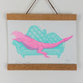 Lounge Lizard Riso Art Print - Sprouts of Bristol