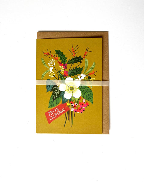 Merry Christmas Greetings Card - Sprouts of Bristol