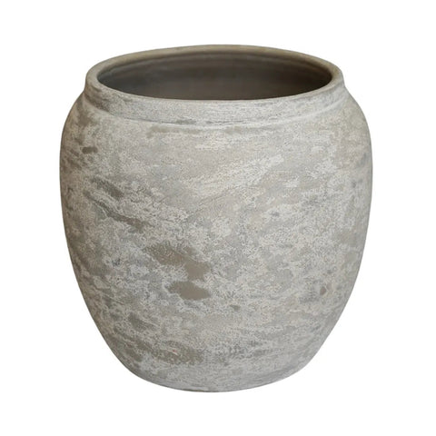 Milos Rustic Round Planter - Sprouts of Bristol