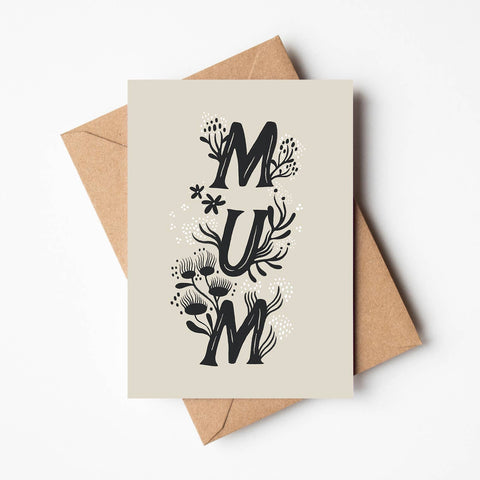 'Mum' Mother's Day Card - Sprouts of Bristol