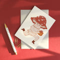 Mushroom Sends a Gift | Everyday greetings card | Mushroom, gift giving - Sprouts of Bristol