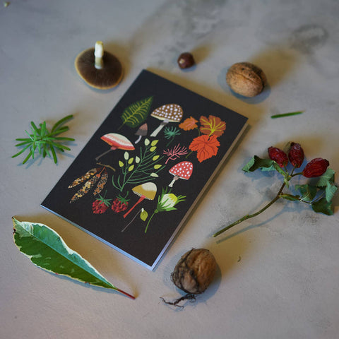 Mushrooms & Moss Greetings Card - Sprouts of Bristol