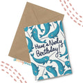 Narly Narwhal Birthday Greetings Card - Sprouts of Bristol