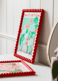 Nasturtium Flower Risograph Print - Sprouts of Bristol
