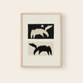 Negative / Positive Cats Art Print | Monochrome Wall Art - Sprouts of Bristol