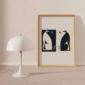 Negative / Positive Dogs Art Print | Monochrome | Whippets - Sprouts of Bristol