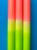 Neon Citrus - Dip Dye Dinner Candle Trio - Sprouts of Bristol