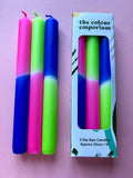 Neon Suit - Dip Dye Dinner Candle Trio - Sprouts of Bristol