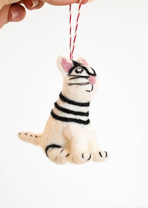 Niaski Pablo Picatso Felt Decoration – Handmade Fair Trade - Sprouts of Bristol