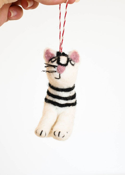 Niaski Pablo Picatso Felt Decoration – Handmade Fair Trade - Sprouts of Bristol