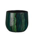 Nigel Green Stripe Pot - Sprouts of Bristol
