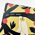 One Year Wiser Owl Greetings Card - Sprouts of Bristol